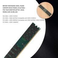 【VVL】-4GB DDR2 Ram Memory 800Mhz 1.8V 240Pin PC2 6400 Support Dual Channel DIMM 240 Pins Only for AMD