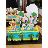 upin ipin version 2 /kek upin ipin/ topper kek/custom topper cake