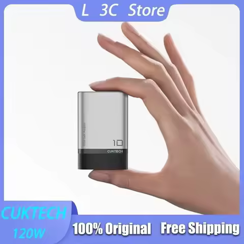 CUKTECH 10 GaN Charger 120W MAX Fast Charging GaN Adaptor PD3.0 Mobile Phone Chargers with Foldable 