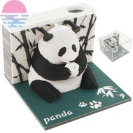 3D Calendar Panda 3D Memo Pad Art Sticky Notes Tear-Away 3D Notepad Calendar Creative Desk Calendar 
