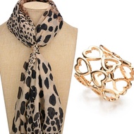 Aibins Muslim Hijab Buckle Ladies Fashion Scarf Buckle Gold Plated Rhinestone Brooch Scarf Shawl Buc