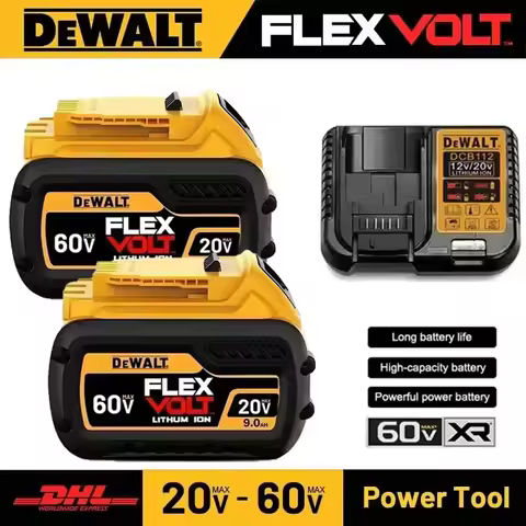 Original Dewalt 20V/60V 6.0Ah Battery For Dewalt DCB206 DCB205 DCB200 DCF887 DCG405 DCD791 DCF922 DC