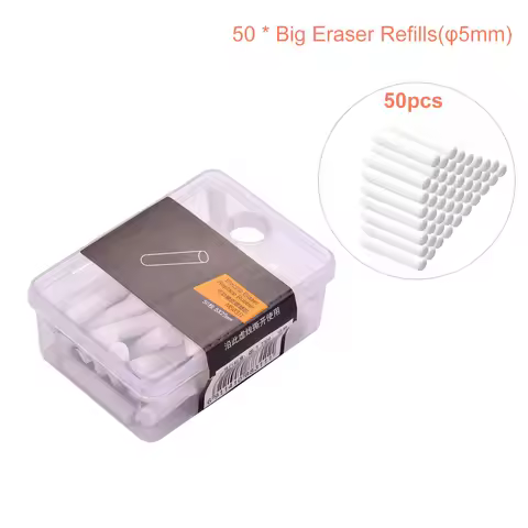 s Great Quality 5mm Electric Eraser Refill Eraser Refills Replacement Rubber Office School Stationer