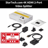 StarTech.com 4K HDMI 2 Port Video Splitter 1x2 HDMI Splitter 4K 30Hz ST122HD4KU HDMI Splitter 1 Input 2 Output