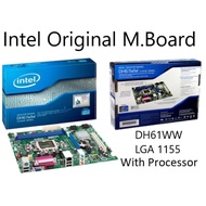 Used M.Board and Processor DH61WW Intel H61 LGA 1155 M. Board Socket H2 with Processor Intel Core i5