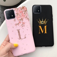 Oppo A73 5G Case Soft Silicone New Crown Letter Painted Oppo CPH2161 Cover for  OPPOA73  A 73 5G Pho