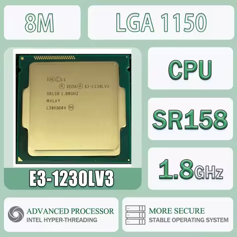 Intel Xeon E3-1230LV3 1.8GHz 8M E3 1230L V3 Computer CPU Processor Server E3 1230LV3 Package LGA 115