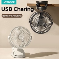 Joyroom 10000mAh Mini Fan USB Rechargeable Clip Table Fan Portable Clamp Whisper Quiet Fan for Desktop Usb Fan Ventilado