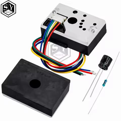 1PCS cCompact Optical Dust Sensor Compatible GP2Y1010AU0F GP2Y1010AUOF Smoke Particle Sensor With Ca