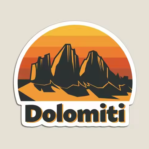 Dolomites Mountains Dolomiti Magnet Decor Refrigerator Cute Funny Stickers for Fridge Organizer Baby