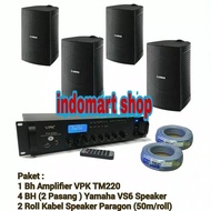 Paket Sound System YAMAHA VS6 +Power VPK TM 220 Amplifier ( ORIGINAL )