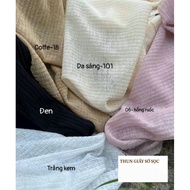 Striped Paper Spandex Fabric