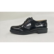 Kasut Hitam Kilat Kulit PVC / Black Shining PVC Formal Shoes