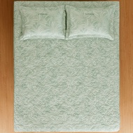 Bộ ga gối cao cấp Everon print hiện đại sang trọng (Bộ ga chun chần: 1 ga chun chần+2 vỏ gối nằm - B