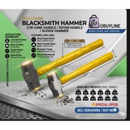 2LB, 3LB,4LB,6LB,8LB,10LB,12LB14LB,16LB,18LB,20LB BLACKSMITH HAMMER C/W CANE HANDLE / ROTAN HANDLE /