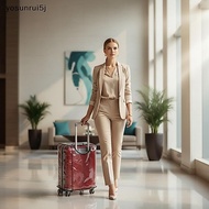 yosunrui5j] PVC Waterproof Luggage Cover Transparent Dustproof Suitcase Shield Wear Resistant Protec