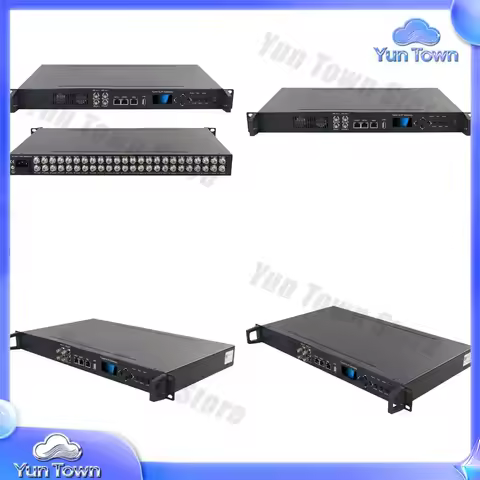SFT3508B 16xFTA DVB-S/S2 DVB-C/T/T2 ISDB-T ATSC Tuner to IP Gateway for Digital TV