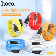 HOCO X21 Plus ซิลิโคนสำหรับที่ชาร์จ Apple สำหรับ Lightning สายสำหรับ iPhone 12 Pro Max iPhone XR XS iPhone 11 Pro MAX iPhone SE 2020สายชาร์จ