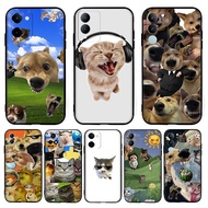 【Funny cats and dogs】 for vivo Y18S Y18E T3 lite Y37M Z9 lite Y19s TPU soft black protective case