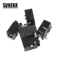 10Pcs DC-023 4.0mm x 1.7mm Black DC Power Jack Socket Connector DC023 4.0*1.7mm 4.0x1.7 1.7mm needle