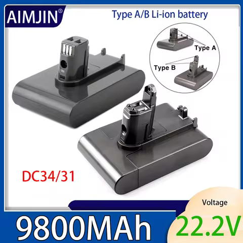 For Dyson vacuum cleaner series battery AB type suitable for DC35, DC45, DC31, DC34, DC44, DC31, Ani