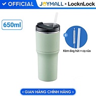 Bình giữ nhiệt LocknLock Metro Drive màu xanh mint LHC4277SMIT 650ml - Hàng chính hãng, kèm ống hút 