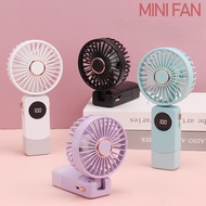 USB Handheld Fan Mini  Folding Fan Adjustable Strong Wind
