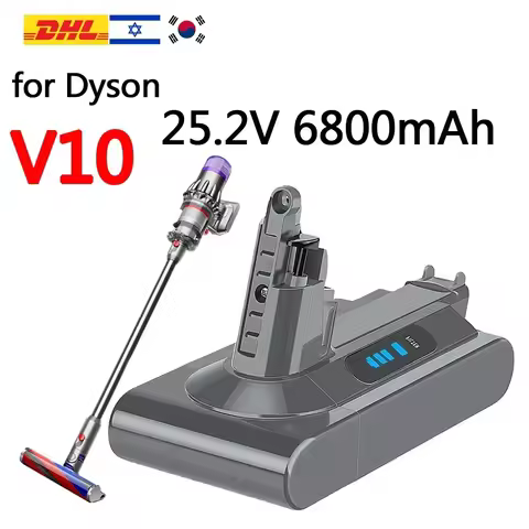 for Dyson SV12 6800mAh 100Wh Replacement battery for Dyson V10 battery V10 Absolute Fluffy cyclone S