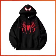 PARIROO HOODIE SPIDER SWEATER BASIC UNISEX SPIDERMAN COUPLE HOODIE/ GIRL'S SPIDERMAN HOODIE/ GIRL'S 