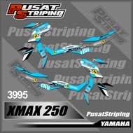Xmax Semifull Striping Sticker - Yamaha Xmax Motorcycle Sticker Ferrari Design