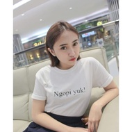 Let's Coffee T-Shirts/Cute Cute Girl Clothes Like indo seleb hitz
