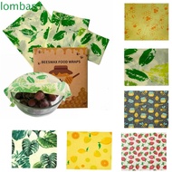 LOMBARD Beewax Wrap, Natural Bees Wax Beeswax Food Wrap, Zero Waste Food Wrapping Paper for Sandwich Cheese