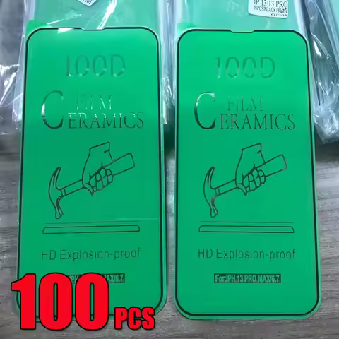 100pcs 100D Ceramics Film Screen Protector Explosion Proof Anti-Shock For iPhone 17 Air 16 Pro Max 1