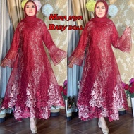 gamis brukat mewah baju brokat tile pesta original butik terbaru