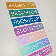 Brompton Bike Stickers 單車貼紙