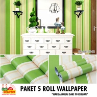 COD-wallpaper stiker dinding promo PAKET 5 ROLL MOTIF SALUR wallpaper dinding kamar tidur 3d cowok/c