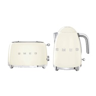 Smeg Breakfast Set Kettle KLF03CRUK + Toaster TSF01CRUK (Cream)