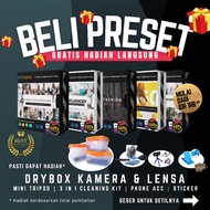 Lightroom Preset Prize | Free Bonus Dry Box Camera, Tripod, 3 in 1 Cleaning Kit, Phone Holder Sticke