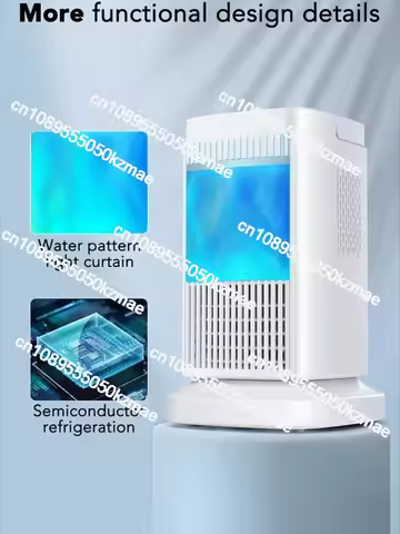 Portable Mini Air Conditioning Electric Fan Semiconductor Refrigeration Room Air Cooler Household Si