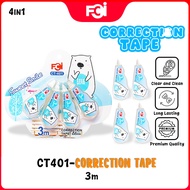 FCI 4 in 1 Correction Tape Mini Cute Bear For School, Stationery and Office Supplies Correction Tape