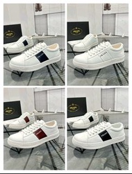 閒置普拉達Prada男士低幫休閒運動板鞋皮鞋小白鞋 35-46碼 香港順豐包郵