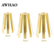[AWHAO] 5Pcs Universal Brass Golf Shaft Adapter Shims for Workshop Golf Club Assembly Tools Ball Hea