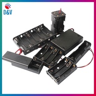 D&V   1/3Pcs AA Battery Holder Storage Case Box With Switch And Cover For AA Batteries Standard Cont