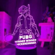 Good Fortune PUBG PUBG Jedi Survival Peace Elite Eating Chicken Night Light Figure Model Decoration 