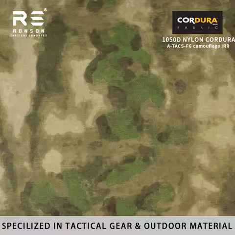 1000D Nylon A-TACS-FG Cordura PU Camouflage Tactical Waterproof Outdoor Cordura Fabric Durable use f