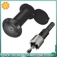 220-Degree Solid Peep Holes for Door with 16mm Drill Bit,0.63in Door Peephole for Door Thick From 1-