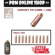 Mig welding co2 CONTACT TIP 0.8MM / CONTACT TIP 1.0MM MB15