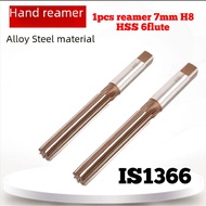 IS1366 1pcs Hand Reamer 7mm H8 HSS lemer rimer tool per large hole fininsging hole