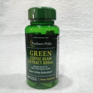 สารสกัดกาแฟเมล็ดเขียว Green Coffee Bean Extract 800 mg 60 Capsules (Puritan's Pride®)