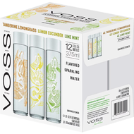 VOSS Set Flavored Sparkling 375 ml 12 bottle(Glass)(4 bottle/Flavored) น้ำแร่ธรรมชาติ VOSS กลิ่นผลไม